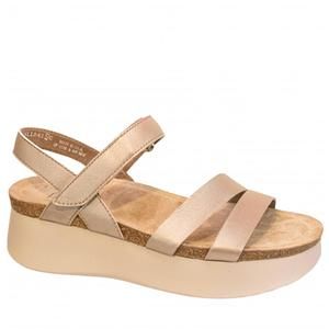 NEW MUNRO women's juniper platform wedge sandal in taupe metallic